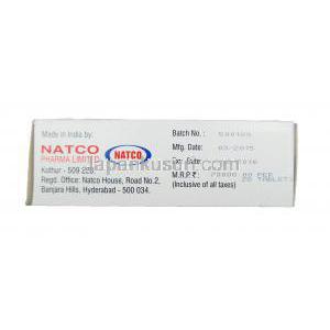 ラパクト, ゾートレスジェネリック,エベロリムス　10mg　製造元： Natco pharma